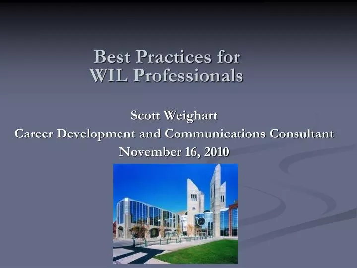 best practices for wil professionals