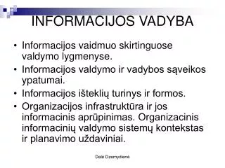 informacijos vadyba