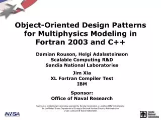 Object-Oriented Design Patterns for Multiphysics Modeling in Fortran 2003 and C++
