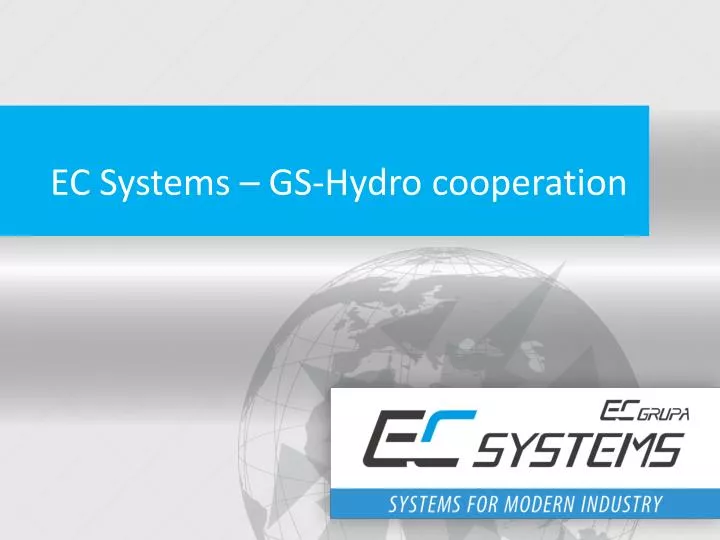 ec systems gs hydro cooperation