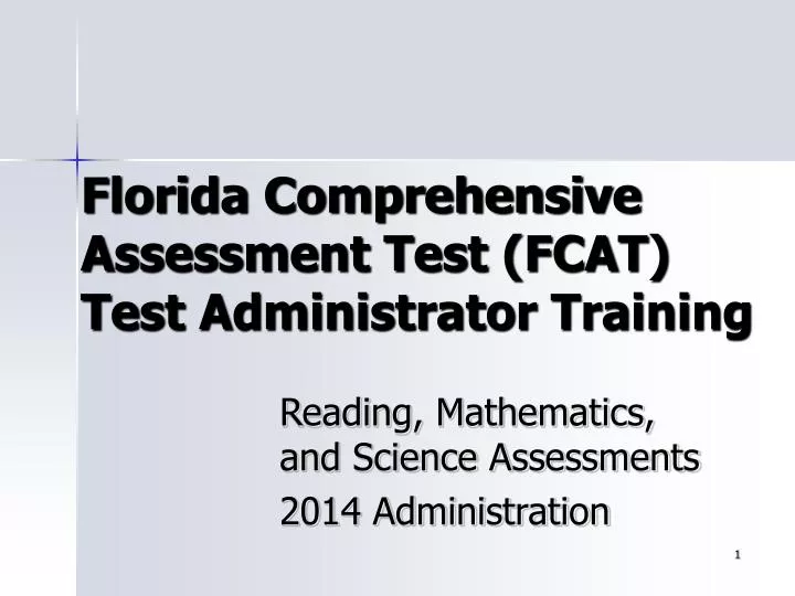 florida comprehensive assessment test fcat test administrator training