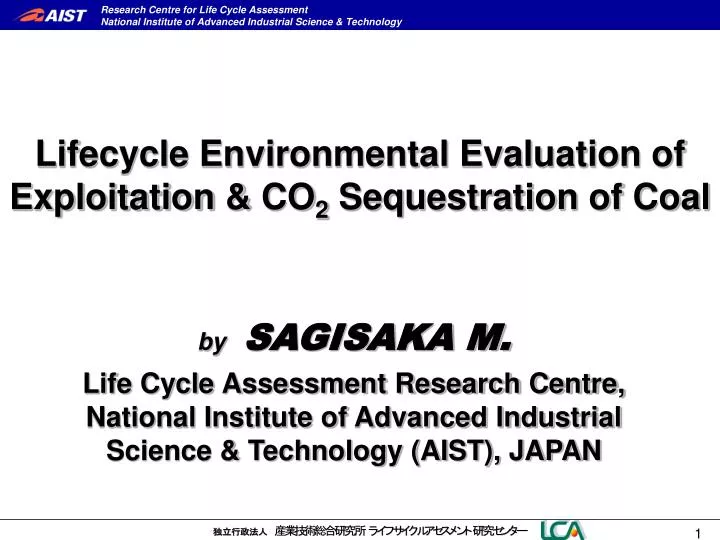 lifecycle environmental evaluation of exploitation co 2 sequestration of coal