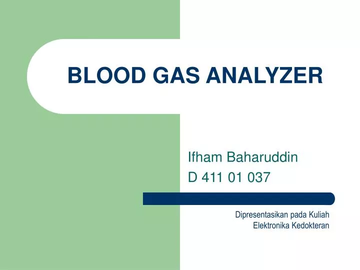 blood gas analyzer