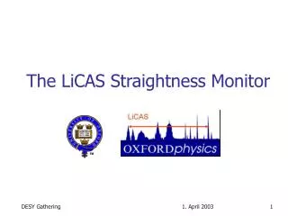The LiCAS Straightness Monitor