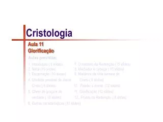 aula 11 glorifica o