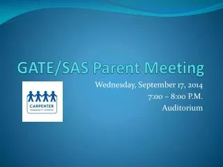 gate sas parent meeting