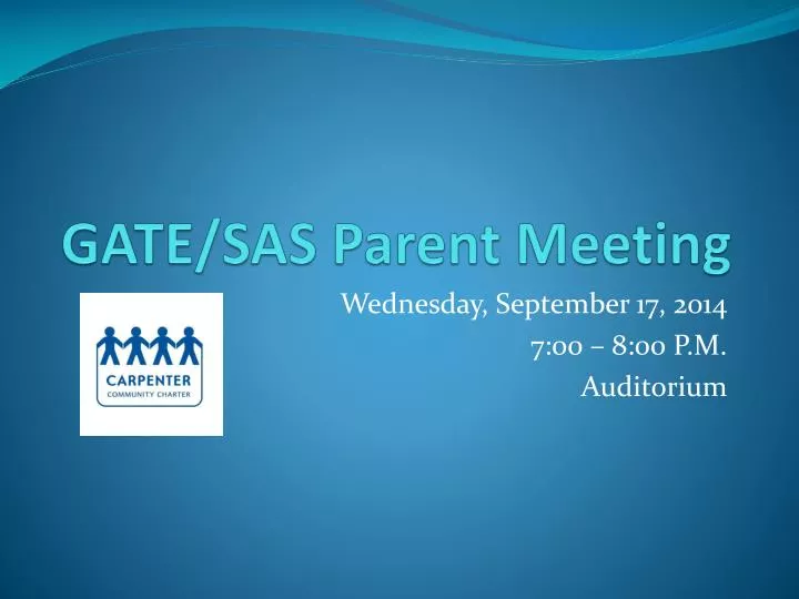 gate sas parent meeting