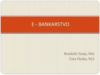 e bankarstvo