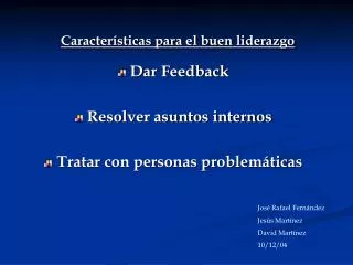 caracter sticas para el buen liderazgo