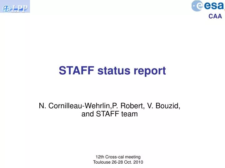 staff status report