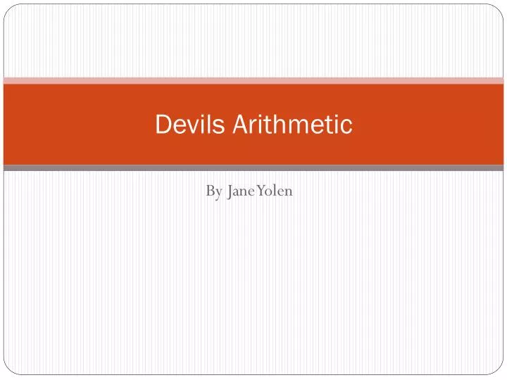 devils arithmetic