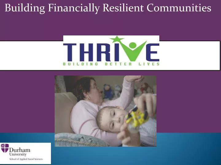 building financially resilient communities