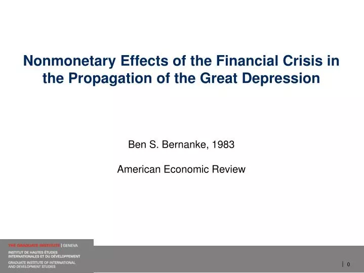 nonmonetary effects of the financial crisis in the propagation of the great depression