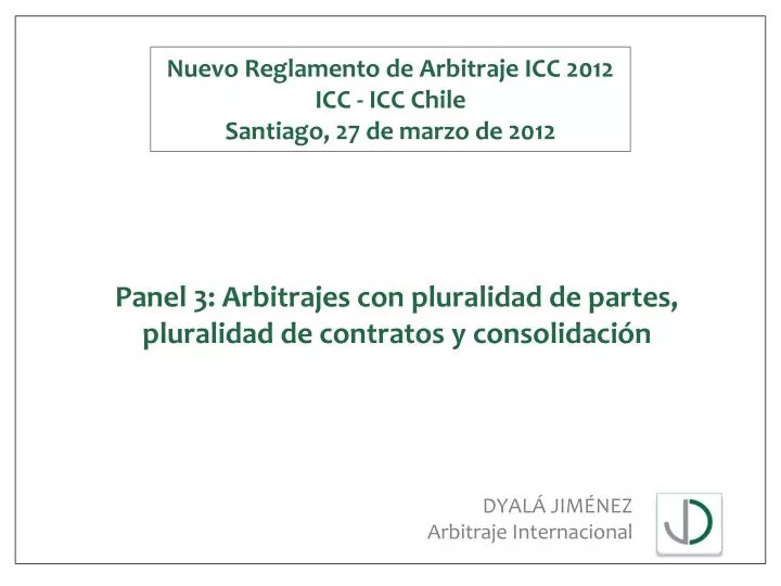 panel 3 arbitrajes con pluralidad de partes pluralidad de contratos y consolidaci n