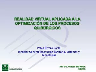 realidad virtual aplicada a la optimizaci n de los procesos quir rgicos