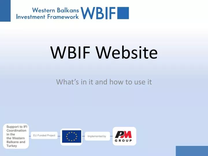 wbif website
