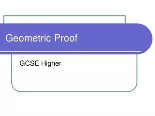 Geometric Proof