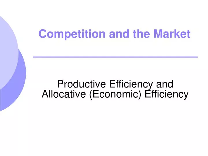 competition and the market
