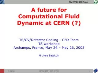 A future for Computational Fluid Dynamic at CERN (?)