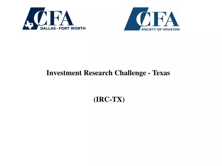 investment research challenge texas irc tx