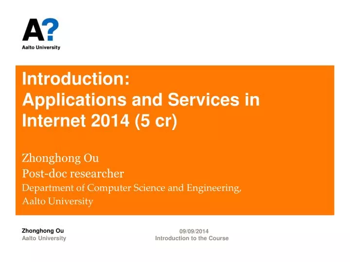 introduction applications and services in internet 201 4 5 cr
