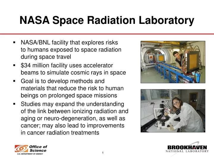 nasa space radiation laboratory