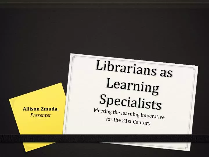 librarians as learning specialists