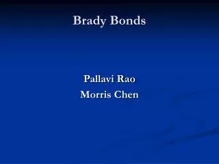 Brady Bonds