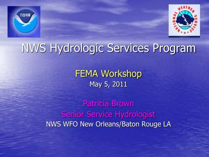 nws hydrologic services program