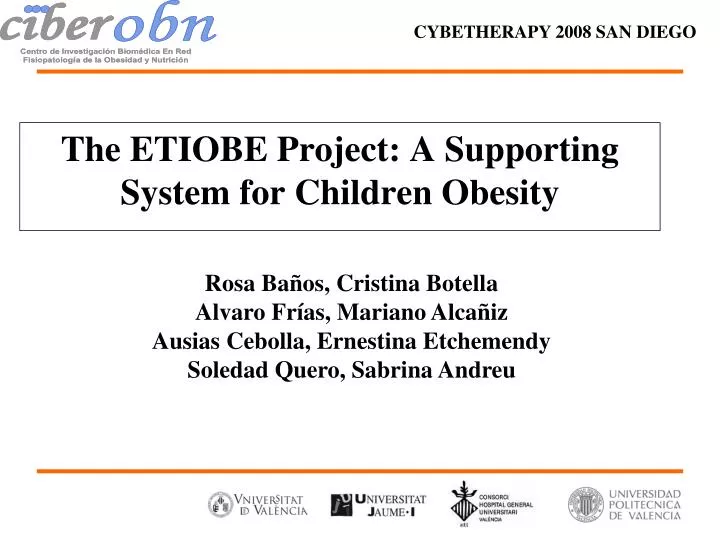 the etiobe project a supporting system for children obesity