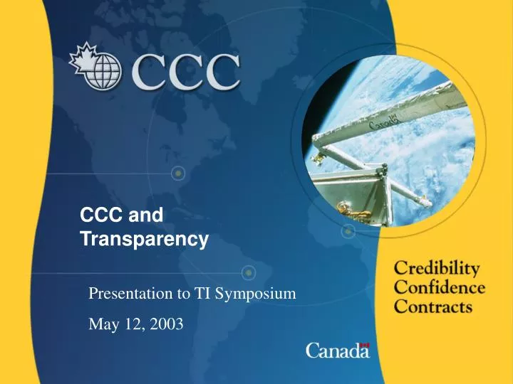 ccc and transparency