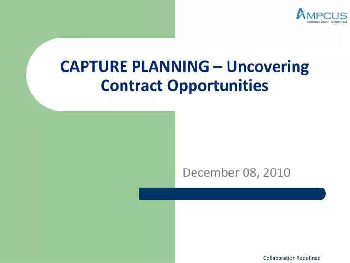 capture planning uncovering contract opportunities