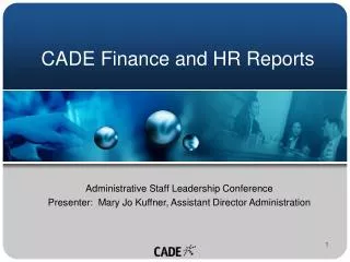 CADE Finance and HR Reports