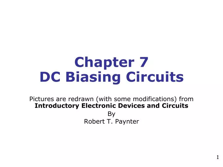 chapter 7 dc biasing circuits