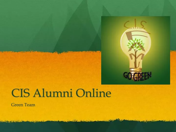 cis alumni online