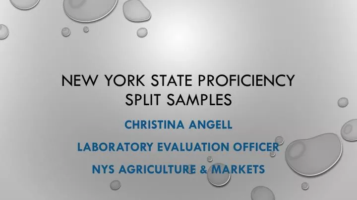 new york state proficiency split samples