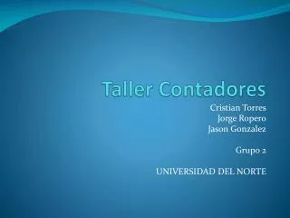 taller contadores