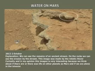 WATER ON MARS