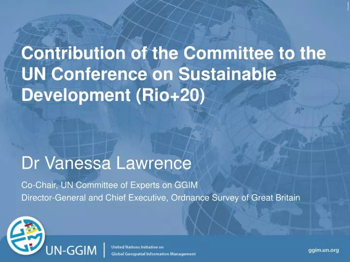 contribution of the committee to the un conference on sustainable development rio 20