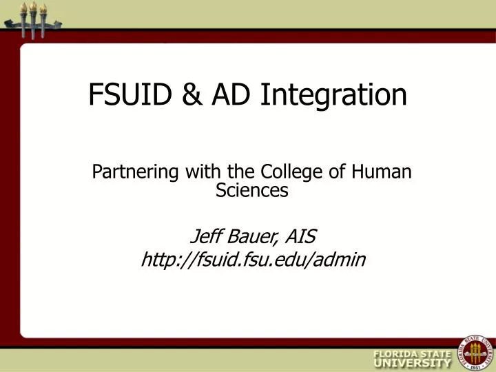 fsuid ad integration