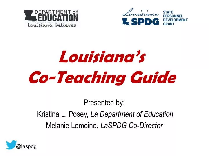 louisiana s co teaching guide