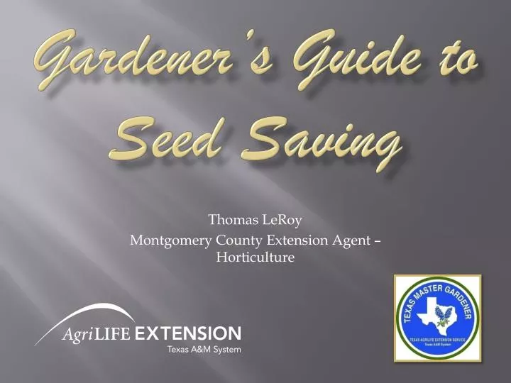 gardener s guide to seed saving