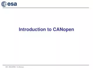 Introduction to CANopen
