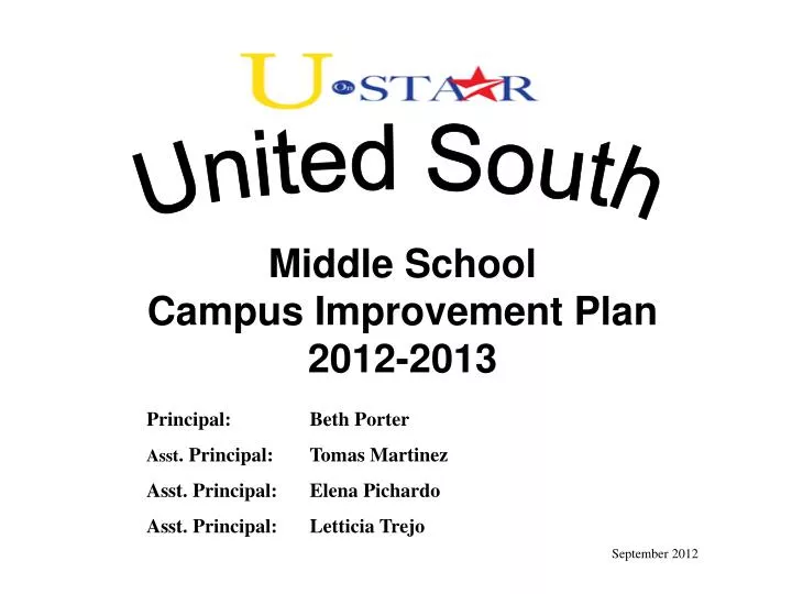 middle school campus improvement plan 2012 2013