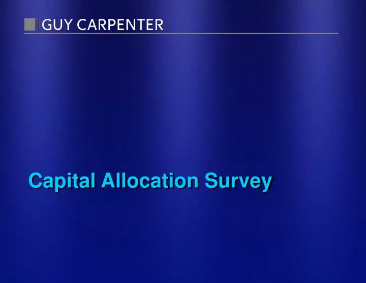 capital allocation survey