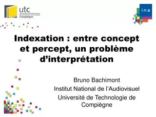 indexation entre concept et percept un probl me d interpr tation