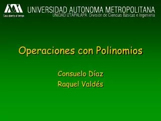 operaciones con polinomios