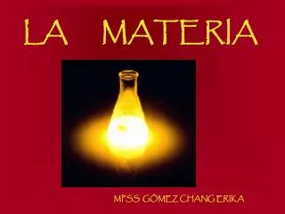 la materia