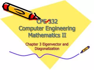 cpe 332 computer engineering mathematics ii