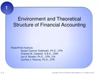 environment and theoretical structure of financial accounting